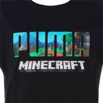 Camiseta-Puma-x-Minecraft-Infantil-Preta-4