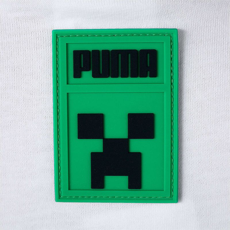 Camiseta-Puma-x-Minecraft-Graphic-Infantil-Branca-3