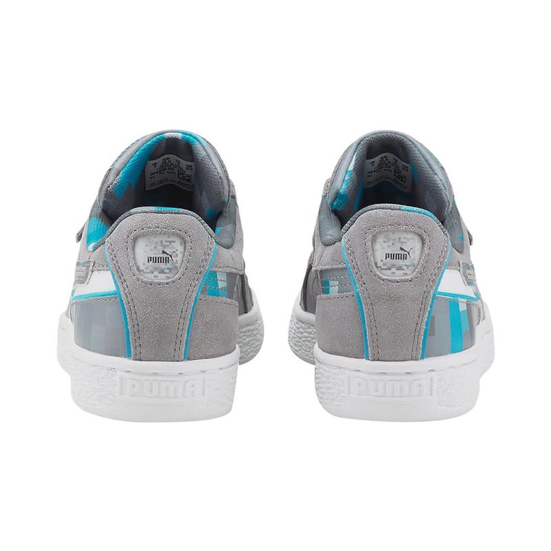Tenis-Puma-Suede-Minecraft-JR-Infantil-Cinza-6