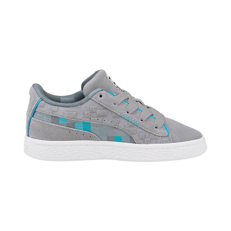 Tenis-Puma-Suede-Minecraft-PS-Infantil-Cinza-3