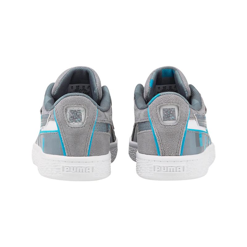 Tenis-Puma-Suede-Minecraft-PS-Infantil-Cinza-6