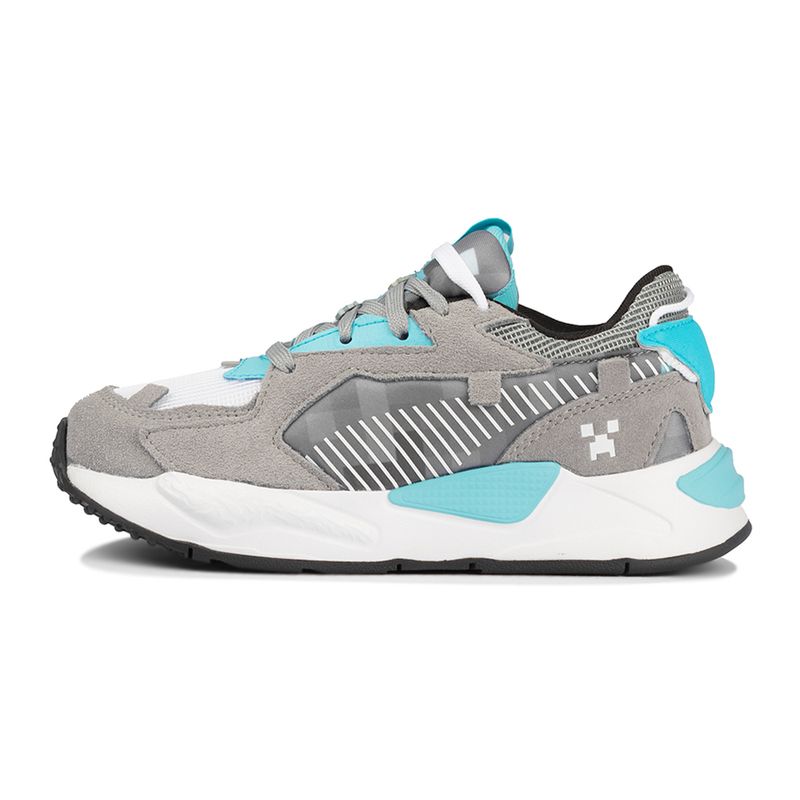 Tenis-Puma-RS-Z-Minecraft-PS-Infantil-Cinza