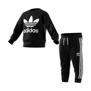 Conjunto adidas Crew Set Manga Longa Infantil