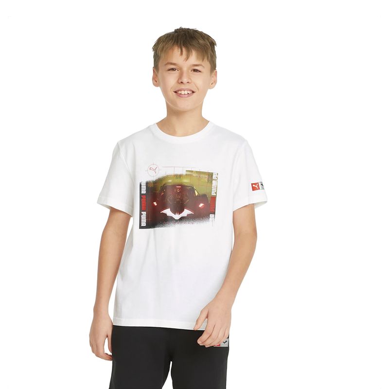 Camiseta-Puma-x-Batman-Graphic-Infantil-Branco