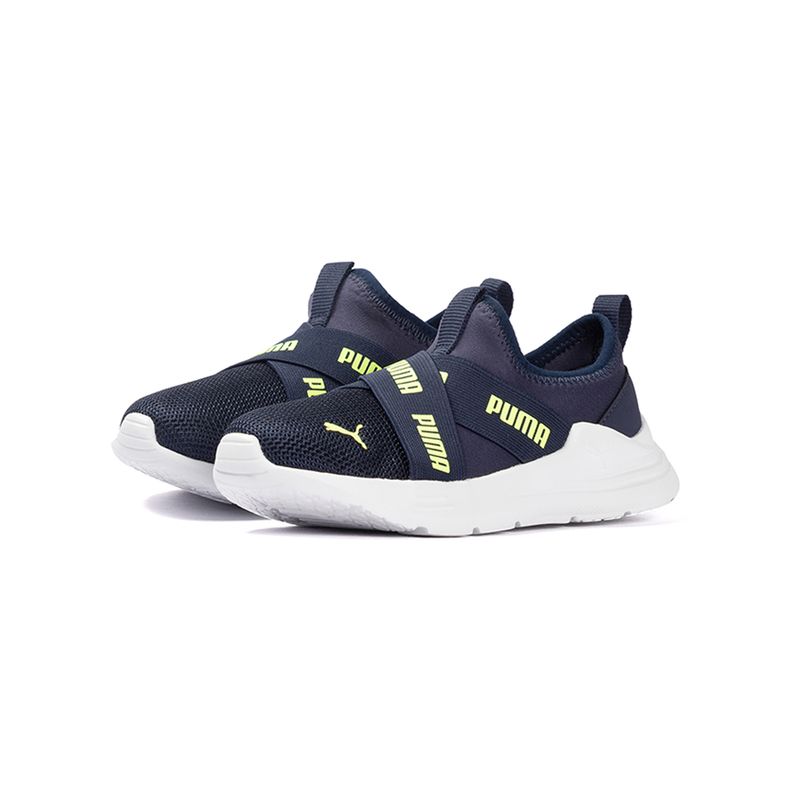 Tenis-Puma-Wired-Run-Slip-On-TD-BDP-Infantil-Azul-5