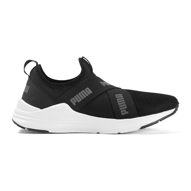 Tenis-Puma-Wired-Run-Slip-On-GS-BDP-Infantil-Preto-3