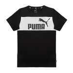 Camiseta-Puma-Essentials-Color-Block-Infantil-Preto-1