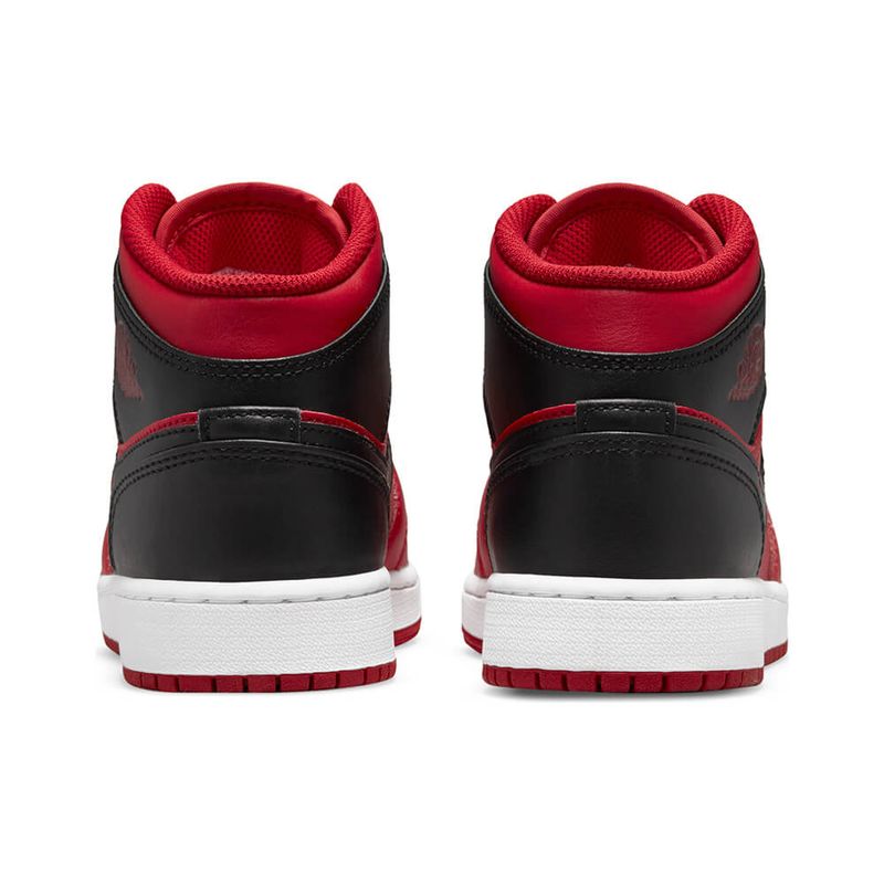 Tenis-Air-Jordan-1-MID-GS-Infantil-Vermelho-6