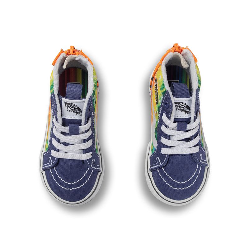 Tenis-Vans-X-Crayola-SK8-Hi-Zip-TD-Infantil-Multicolor-4
