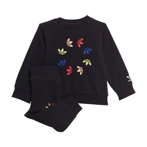 Conjunto adidas Adicolor Crew Manga Longa Infantil