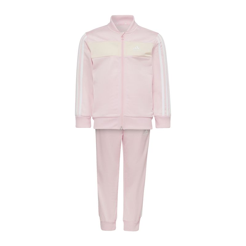 Agasalho-adidas-Essentials-3-Stripes-Shiny-Infantil-Rosa-1