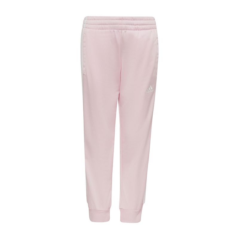 Conjunto Agasalho Adidas Essentials 3-Stripes Feminino Rosa / Rosê