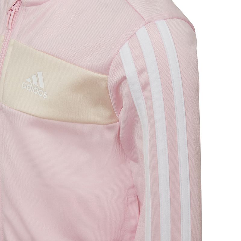 Agasalho-adidas-Essentials-3-Stripes-Shiny-Infantil-Rosa-5
