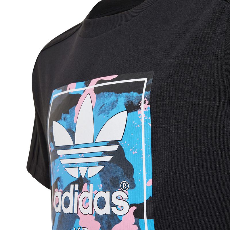 Camiseta-adidas-Trefoil-Infantil-Preto-3