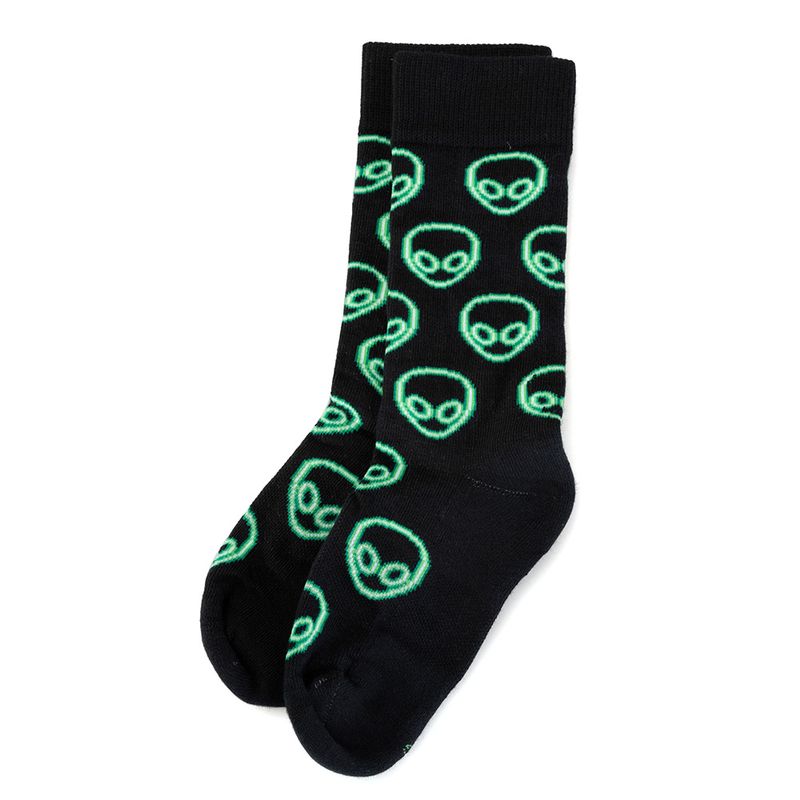 Meia-Lupo-Alien-Neon-Cano-Longo-Infantil