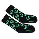 Meia-Lupo-Alien-Neon-Cano-Longo-Infantil