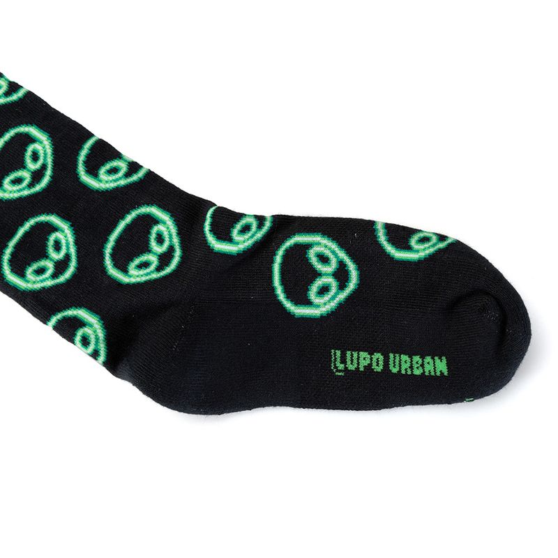 Meia-Lupo-Alien-Neon-Cano-Longo-Infantil