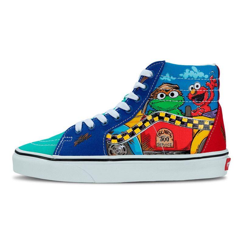 Tenis-Vans-Sk8-Hi-X-Vila-Sesamo-GS-Infantil