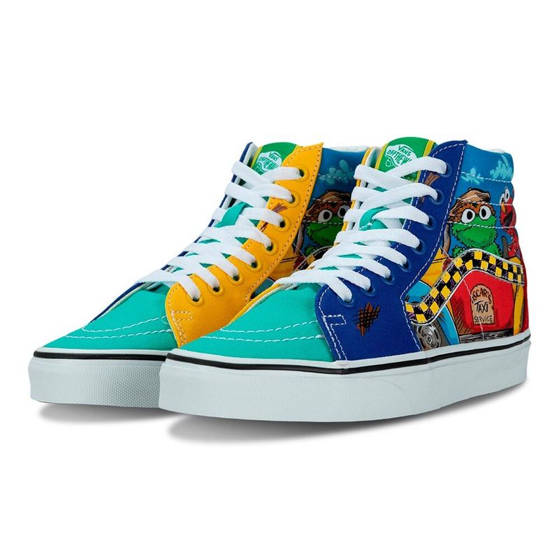Tenis-Vans-Sk8-Hi-X-Vila-Sesamo-GS-Infantil