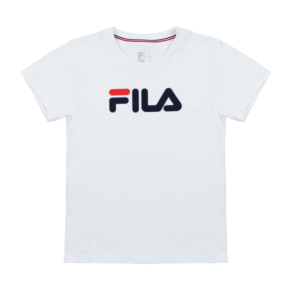 Camiseta Fila Letter Premium Infantil Camiseta e na magicfeet