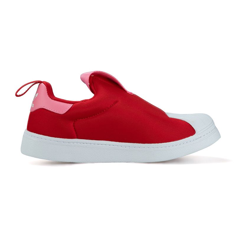 Adidas superstar clearance slip on red