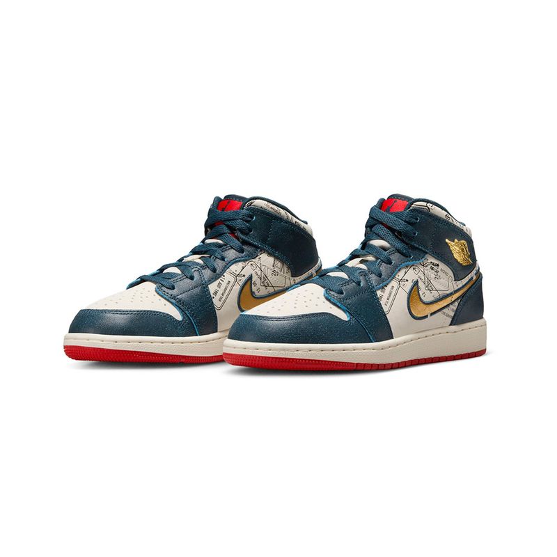 Tenis-Air-Jordan-1-Mid-Se-BG-GS-Infantil