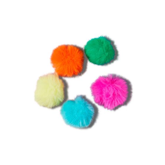 Jibbitz Crocs 80S Neon Puff 5 Pack Unissex