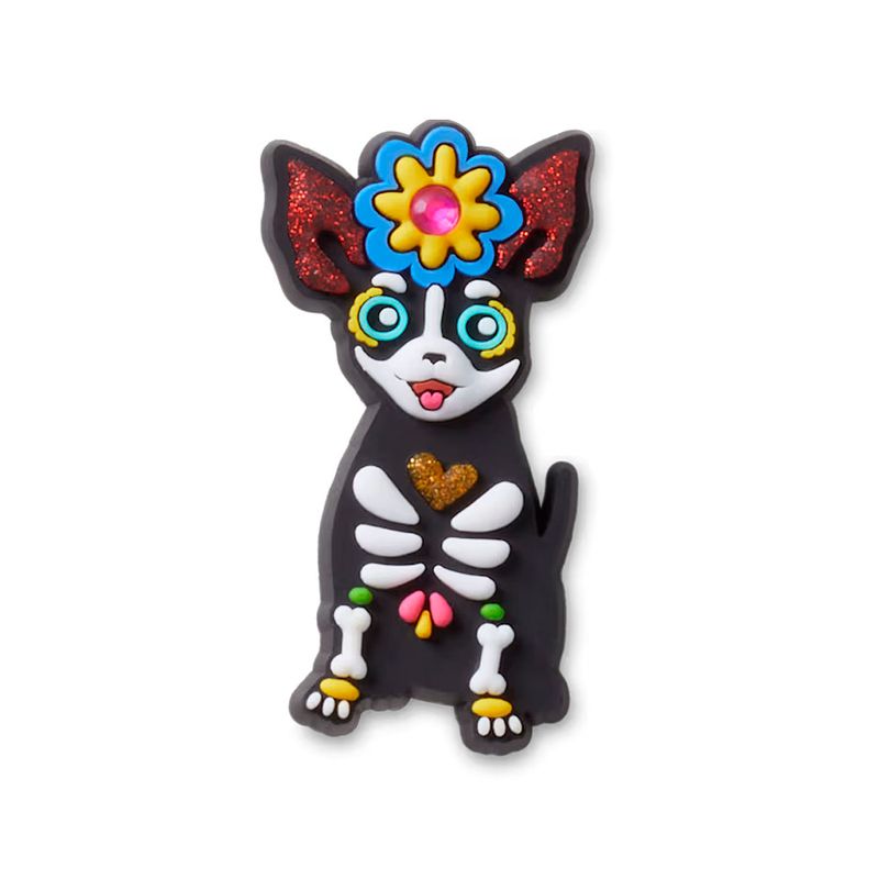 Jibbitz-Crocs-Dia-de-Los-Muertos-Dog-Infantil
