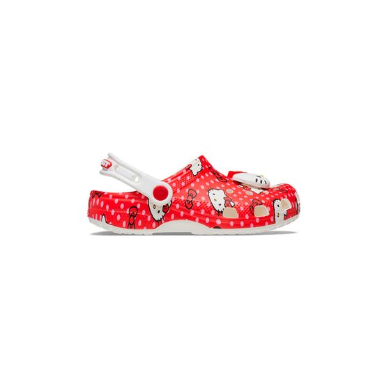 Sandália Crocs Hello Kitty Red Classic Clog K Infantil