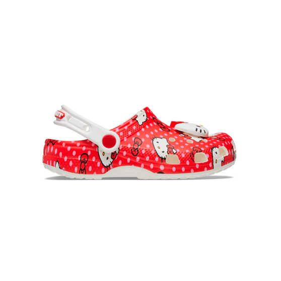 Sandália Crocs Hello Kitty Red Classic Clog K Infantil