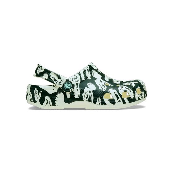 Sandália Crocs Classic Glow Dino Clog K Infantil