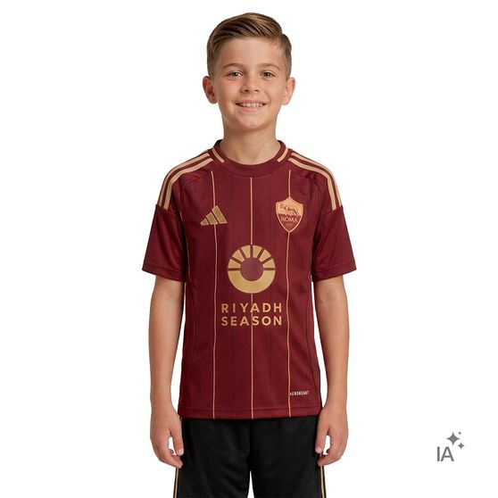 Camisa de Futebol adidas Roma H Infantil