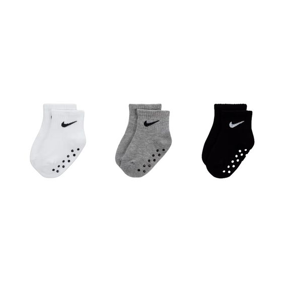 Meia Nike Swoosh Ankle Gripper 3 Pares Infantil