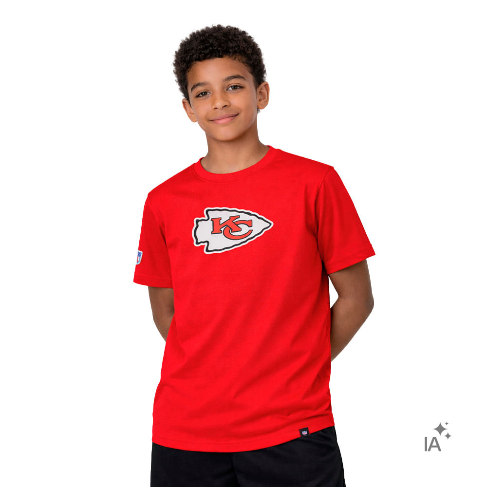 Camiseta Nfl Kansas City Infantil | Camiseta e na Magic Feet