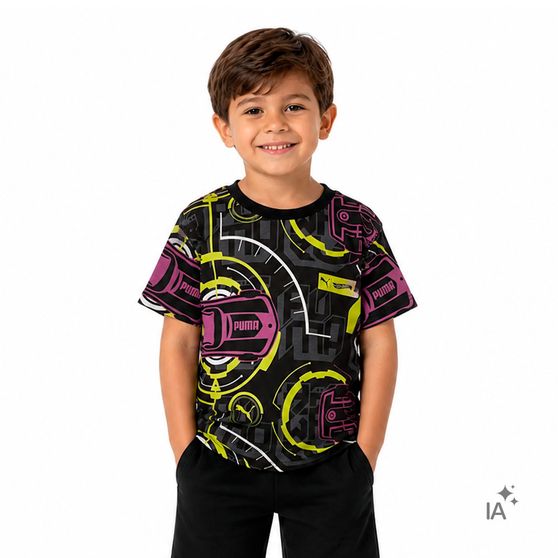 Camiseta Puma X Hot Wheels Infantil